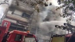 Fire breaks out at four-story building in Delhi's Jyoti Nagar